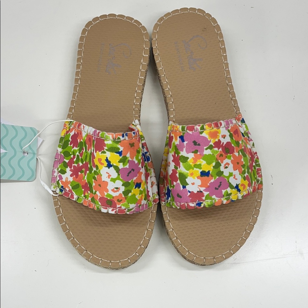 NWT SeaStar Cabana Slides Water Friendly in Wild Flower Size 9